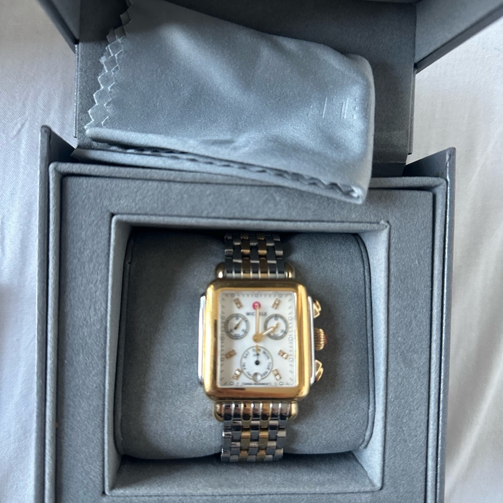 Michele Deco Two-Tone Watch